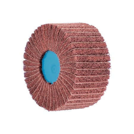 Pferd 4" x 4" POLINOX Non-Woven Finishing Drum - 5/8-11 Thread, PNZ, A/O 180 Grit 43014